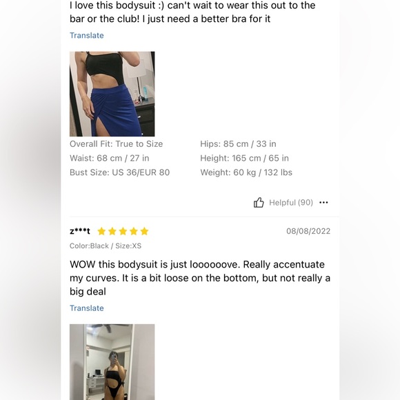 NWT SHEIN RED BODYSUIT - Picture 8 of 9